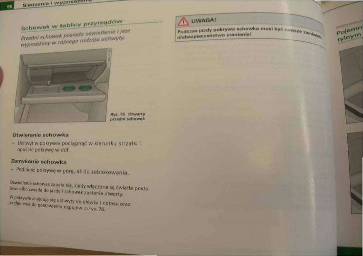 Audi A2 instrukcja obslugi / page 96