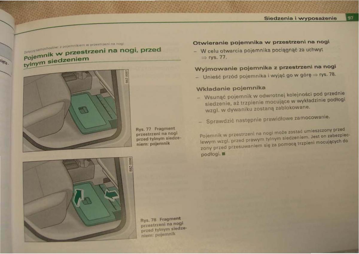 Audi A2 instrukcja obslugi / page 97