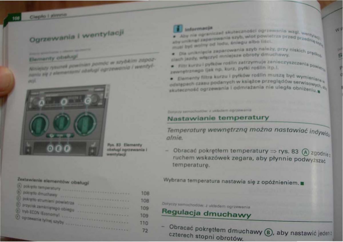 Audi A2 instrukcja obslugi / page 108