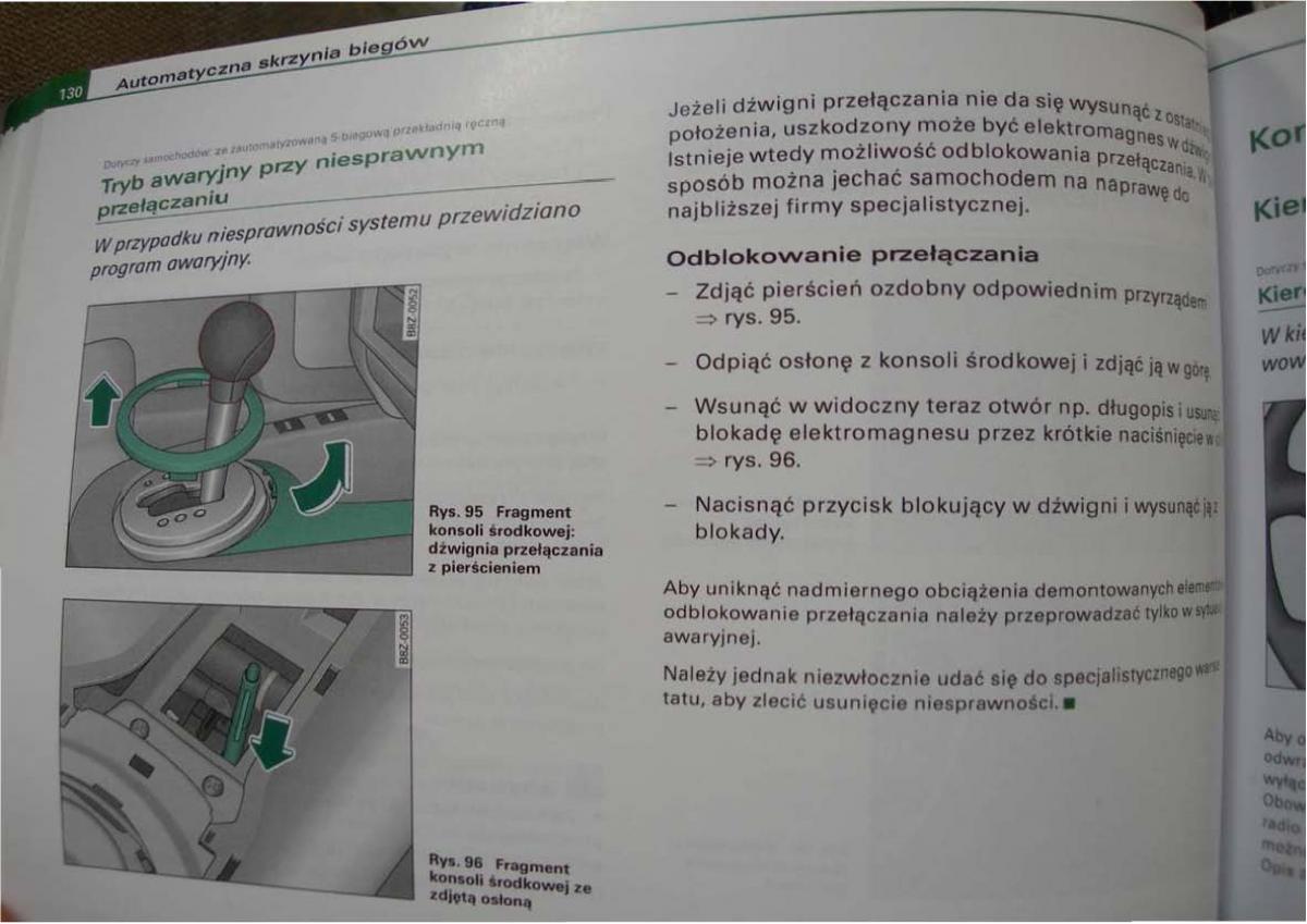 Audi A2 instrukcja obslugi / page 130