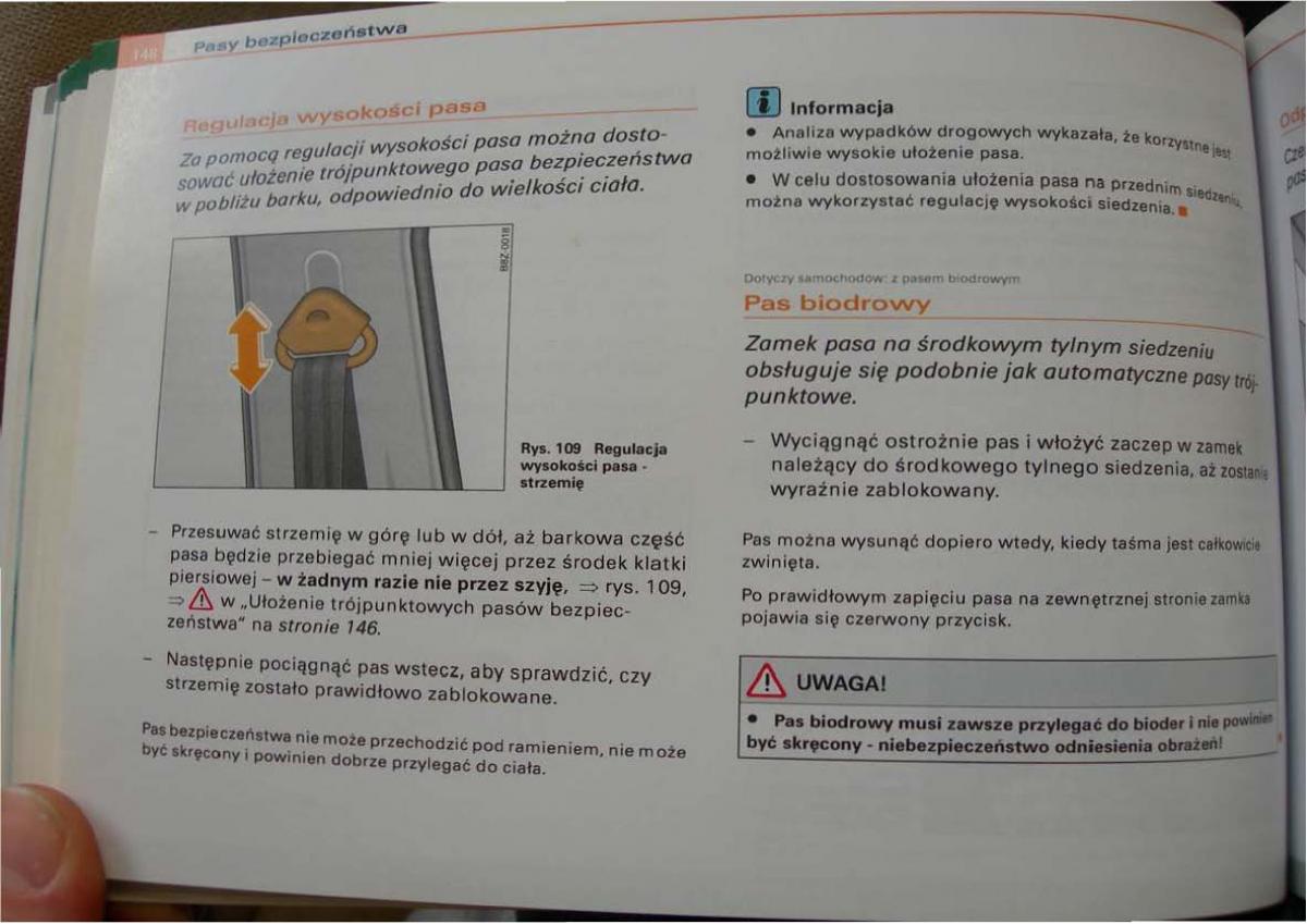 Audi A2 instrukcja obslugi / page 146