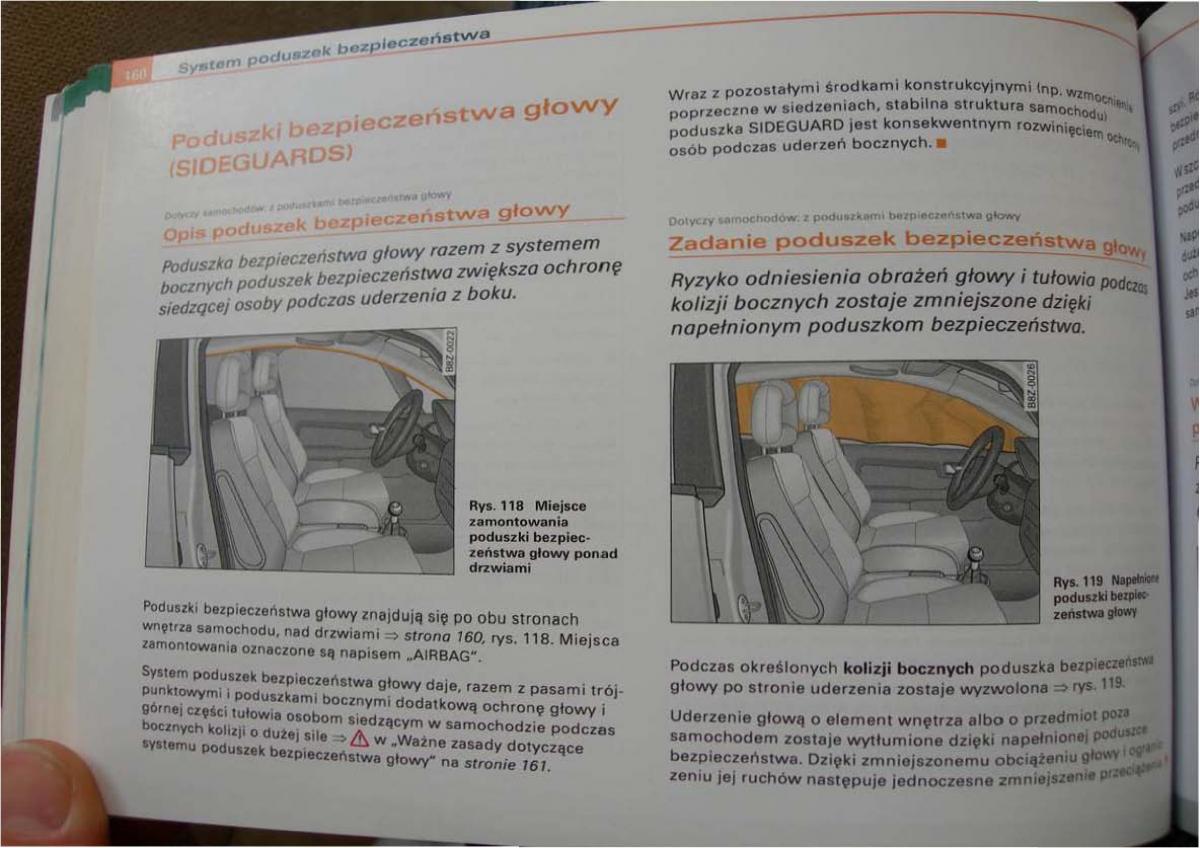 Audi A2 instrukcja obslugi / page 158