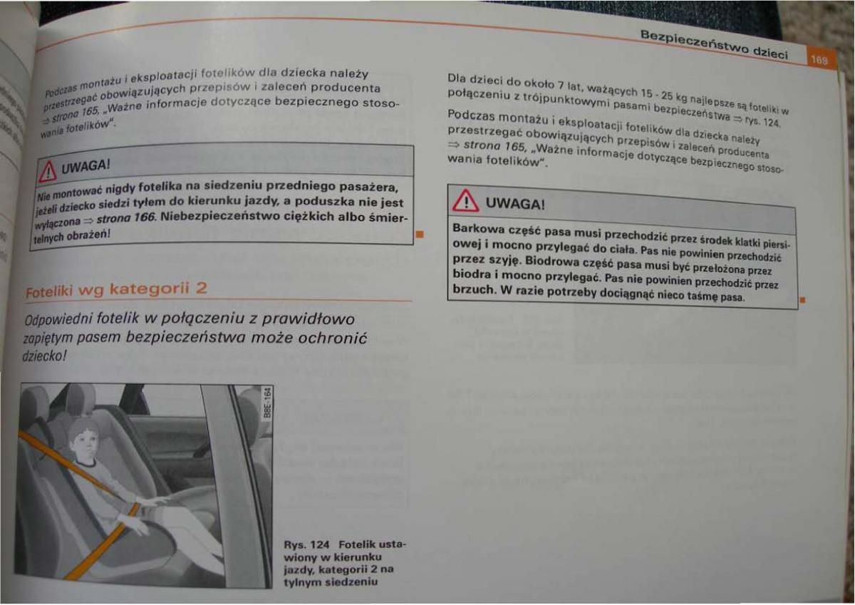 Audi A2 instrukcja obslugi / page 167