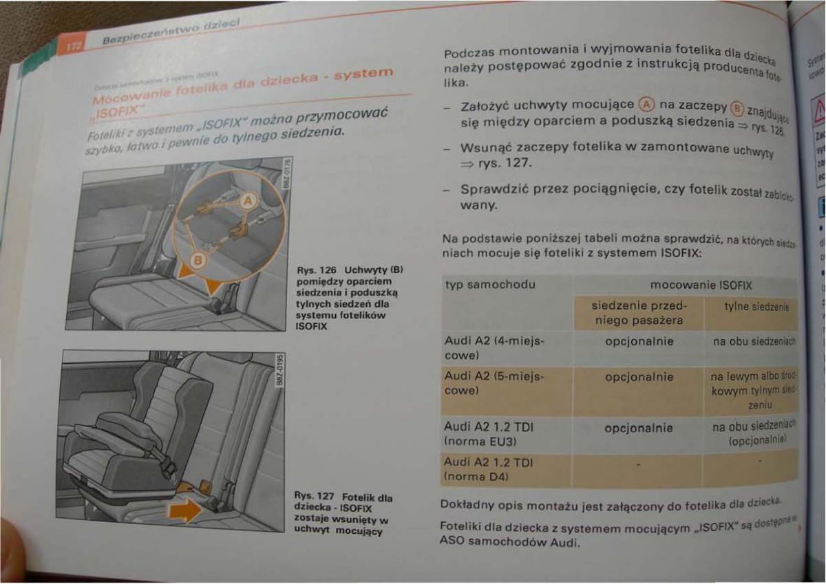 Audi A2 instrukcja obslugi / page 170