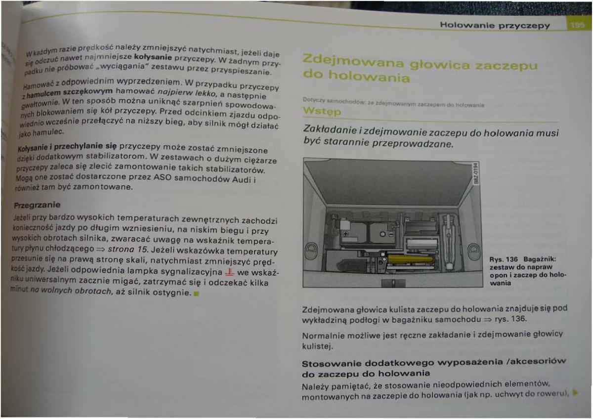 Audi A2 instrukcja obslugi / page 192