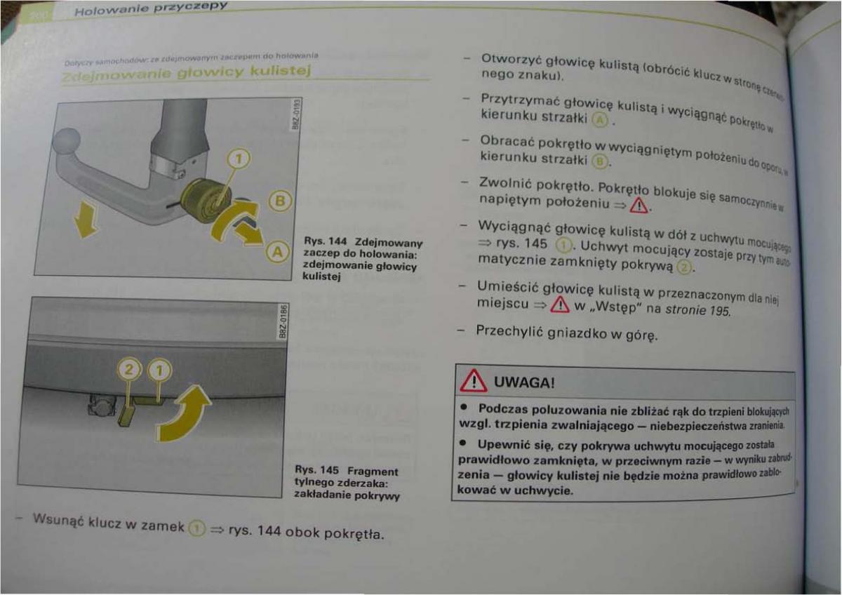 Audi A2 instrukcja obslugi / page 197