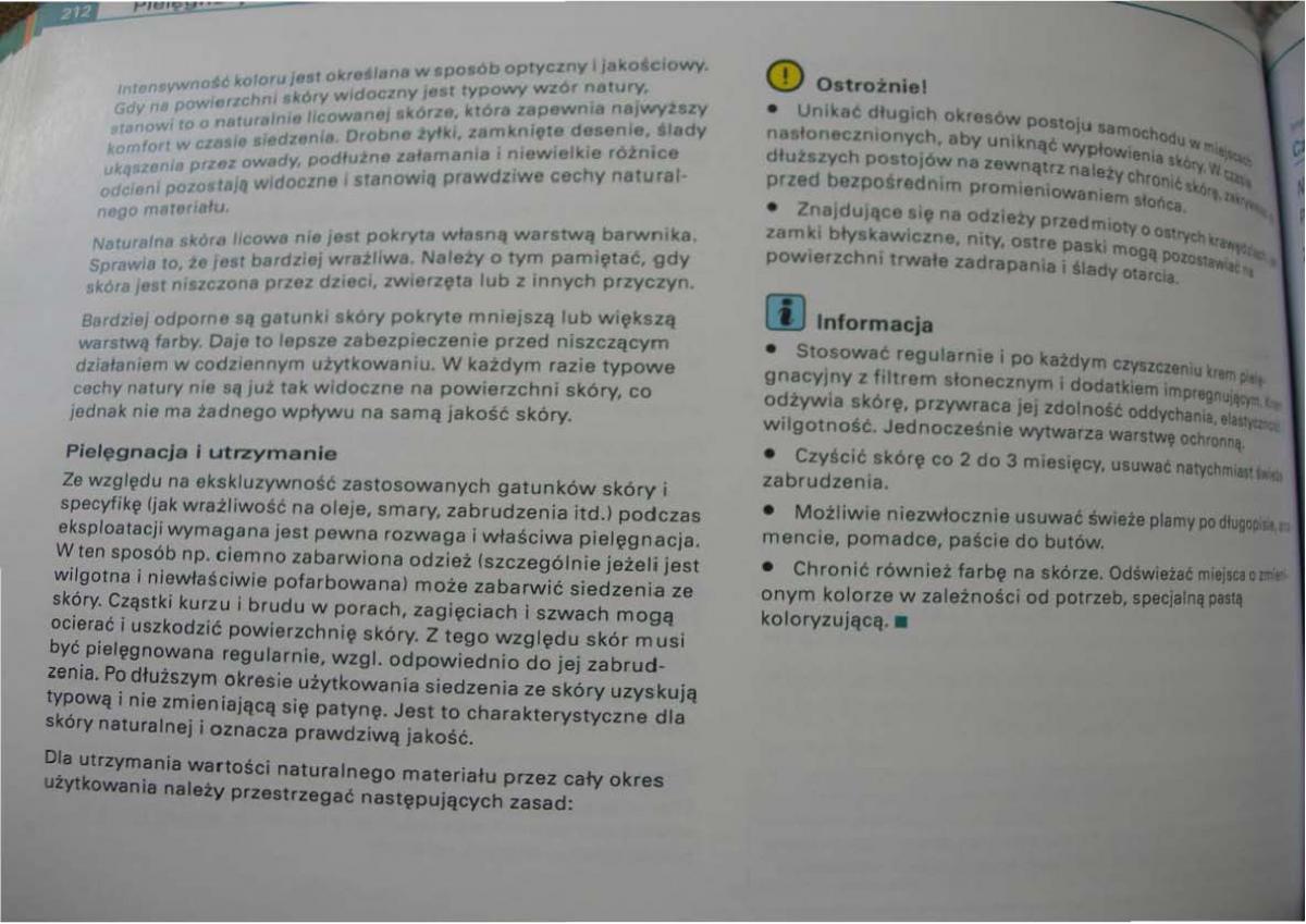 Audi A2 instrukcja obslugi / page 206