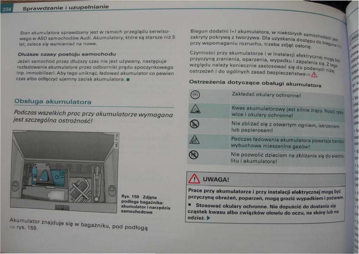 Audi A2 instrukcja obslugi / page 228