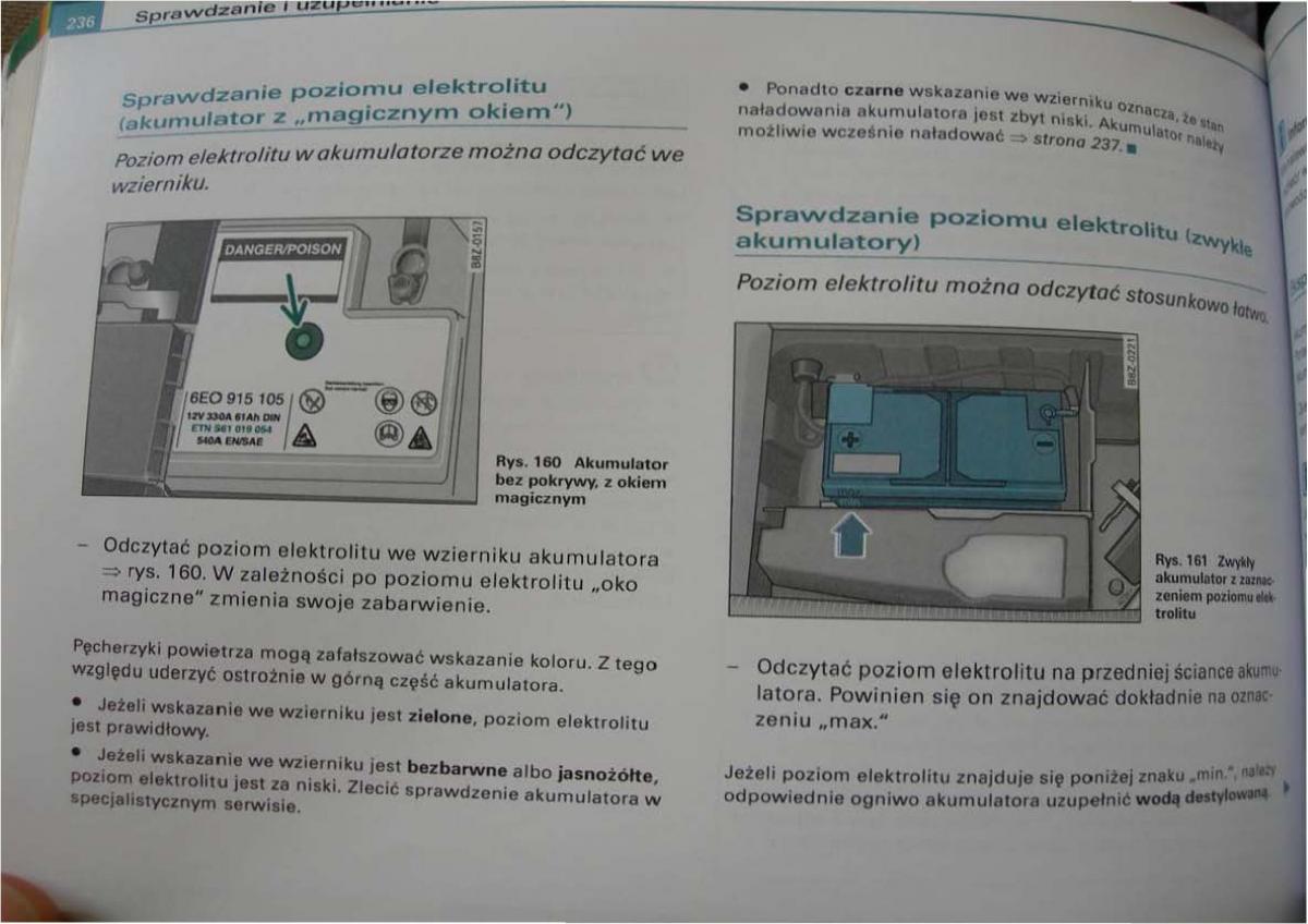 Audi A2 instrukcja obslugi / page 230