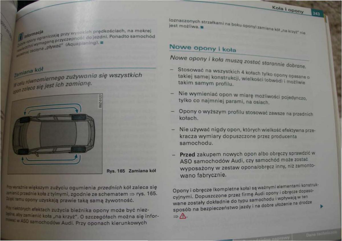 Audi A2 instrukcja obslugi / page 237