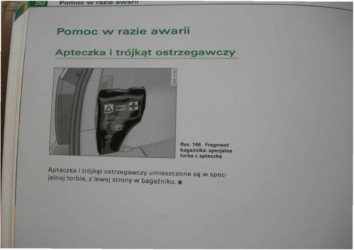 Audi A2 instrukcja obslugi / page 244