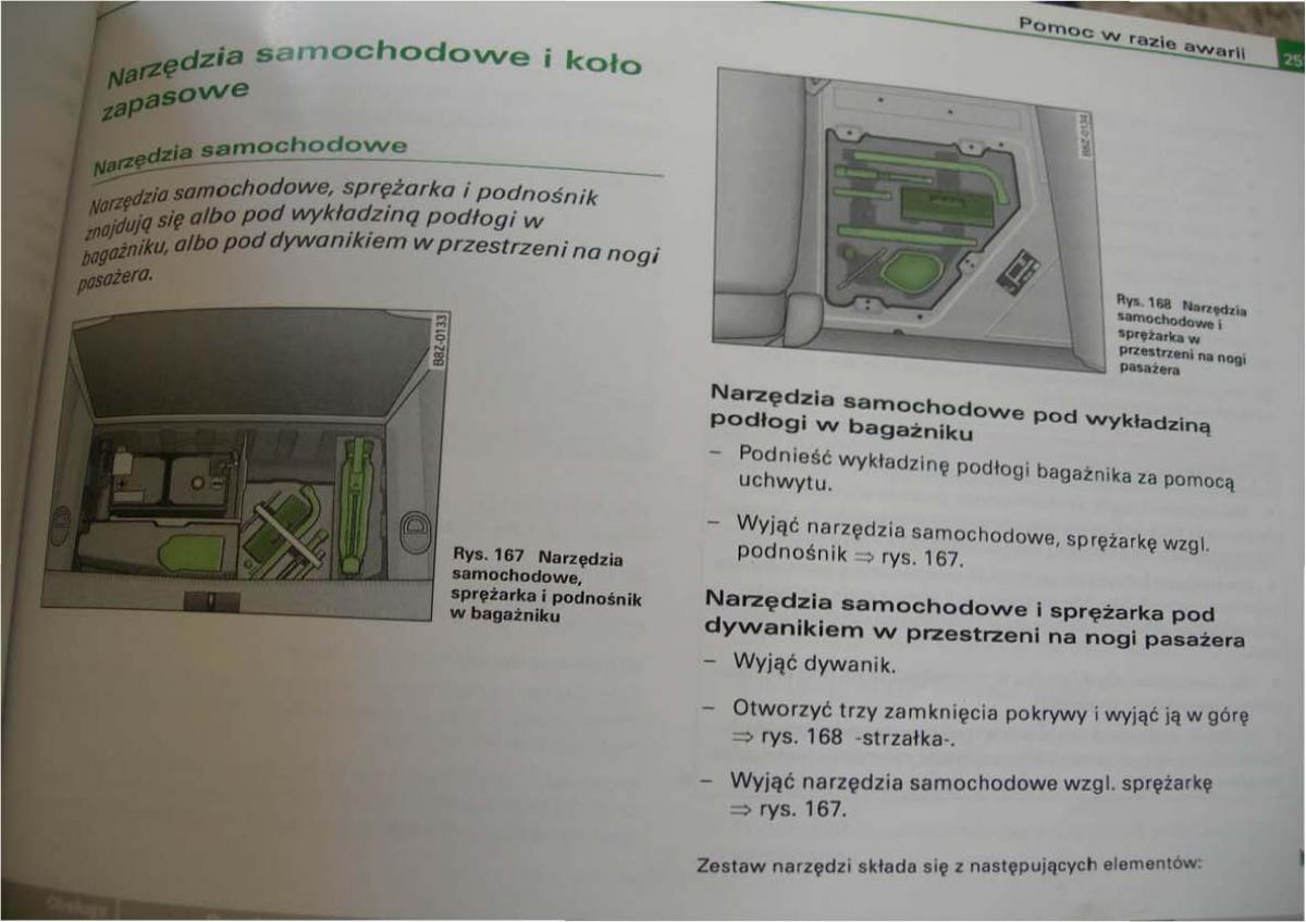 Audi A2 instrukcja obslugi / page 245