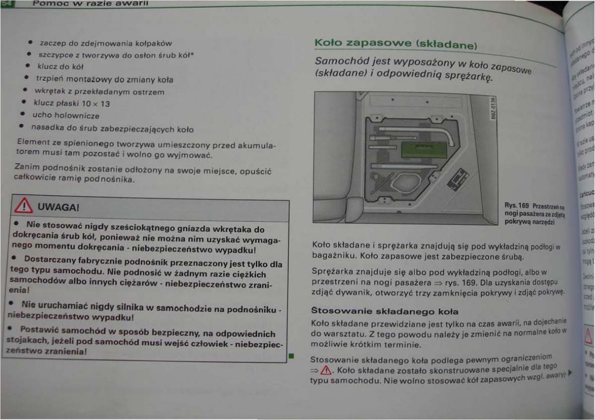 Audi A2 instrukcja obslugi / page 246