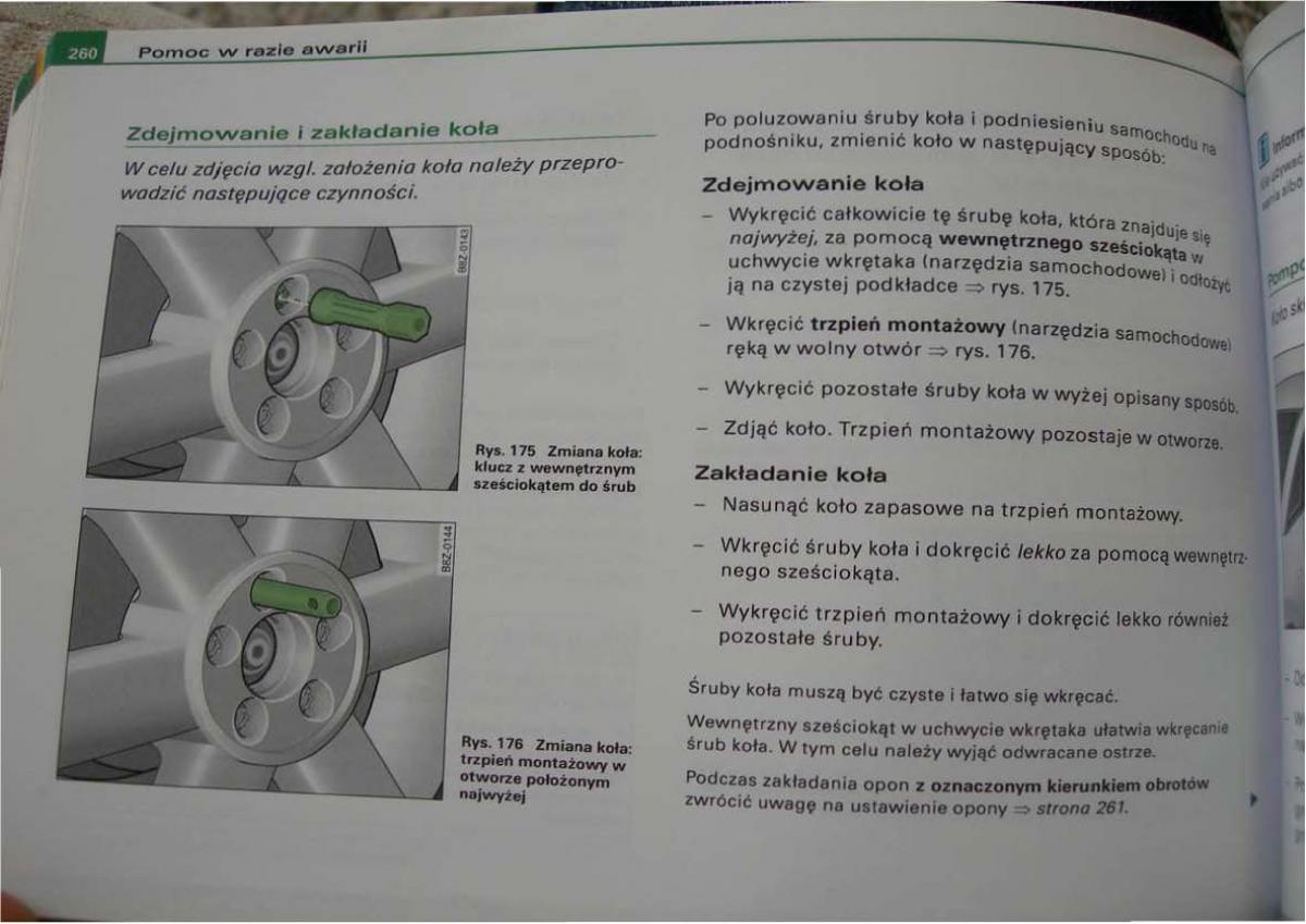 Audi A2 instrukcja obslugi / page 252