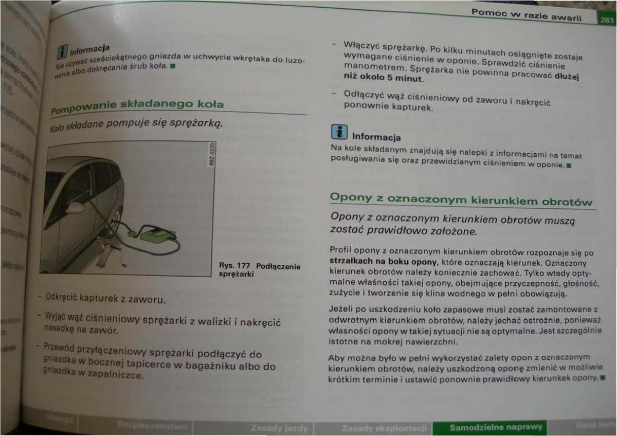 Audi A2 instrukcja obslugi / page 253