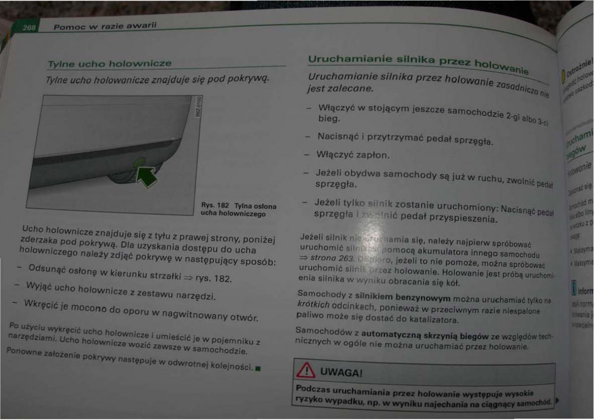 Audi A2 instrukcja obslugi / page 260