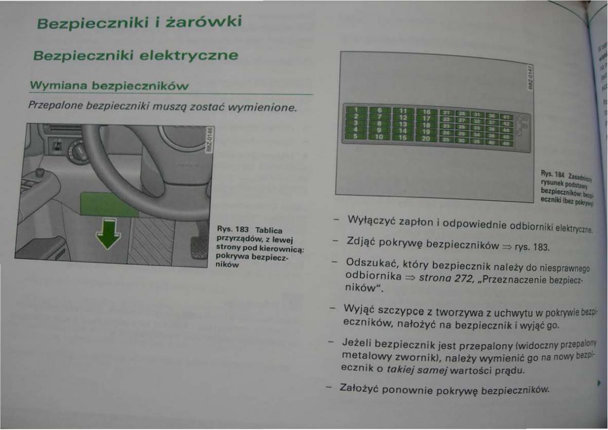 Audi A2 instrukcja obslugi / page 262