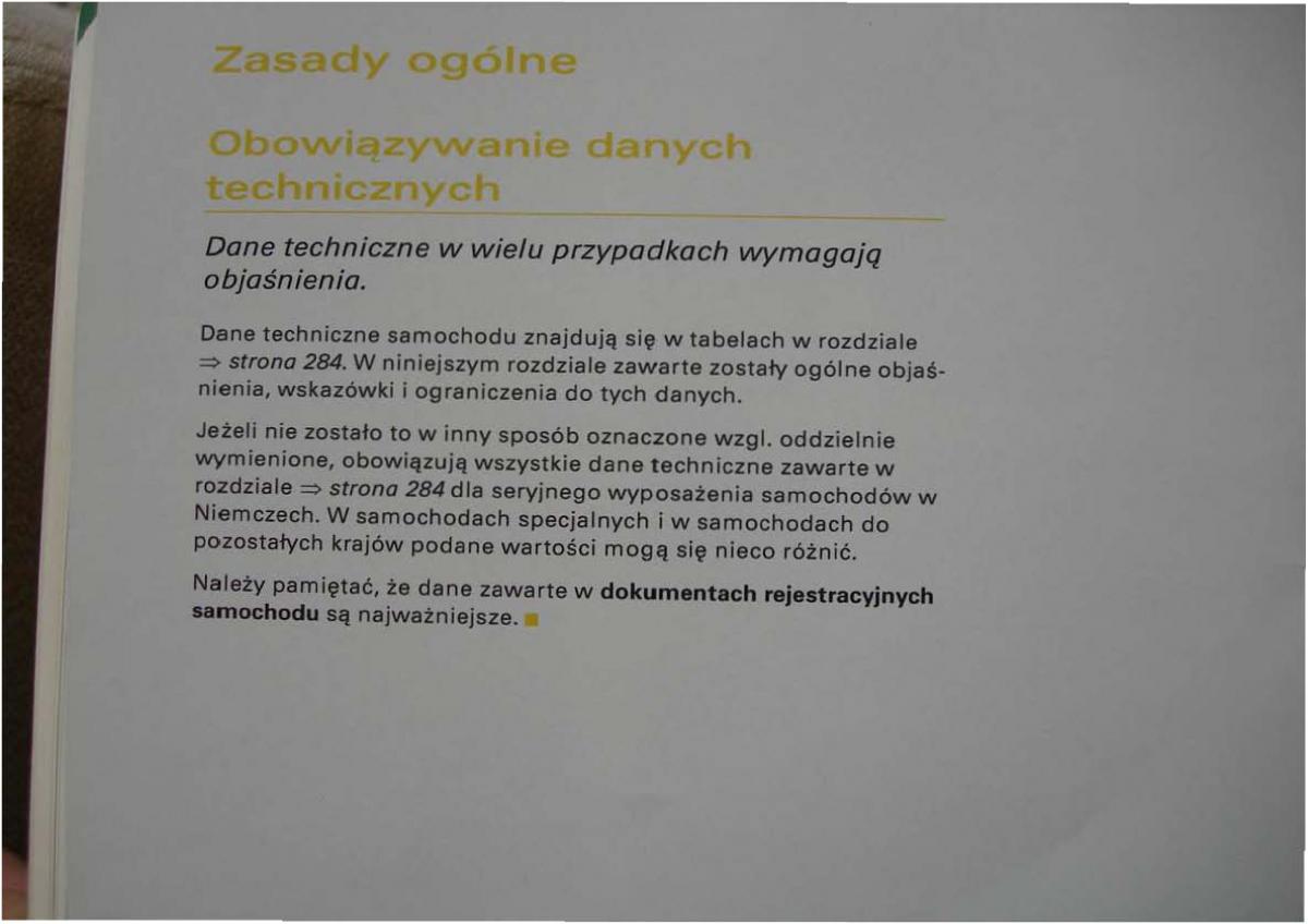 Audi A2 instrukcja obslugi / page 267