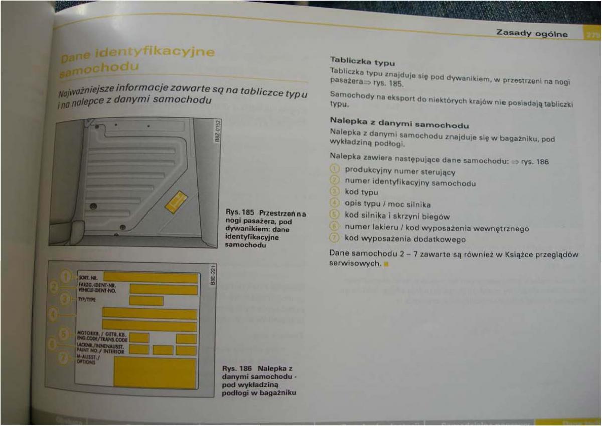 Audi A2 instrukcja obslugi / page 268