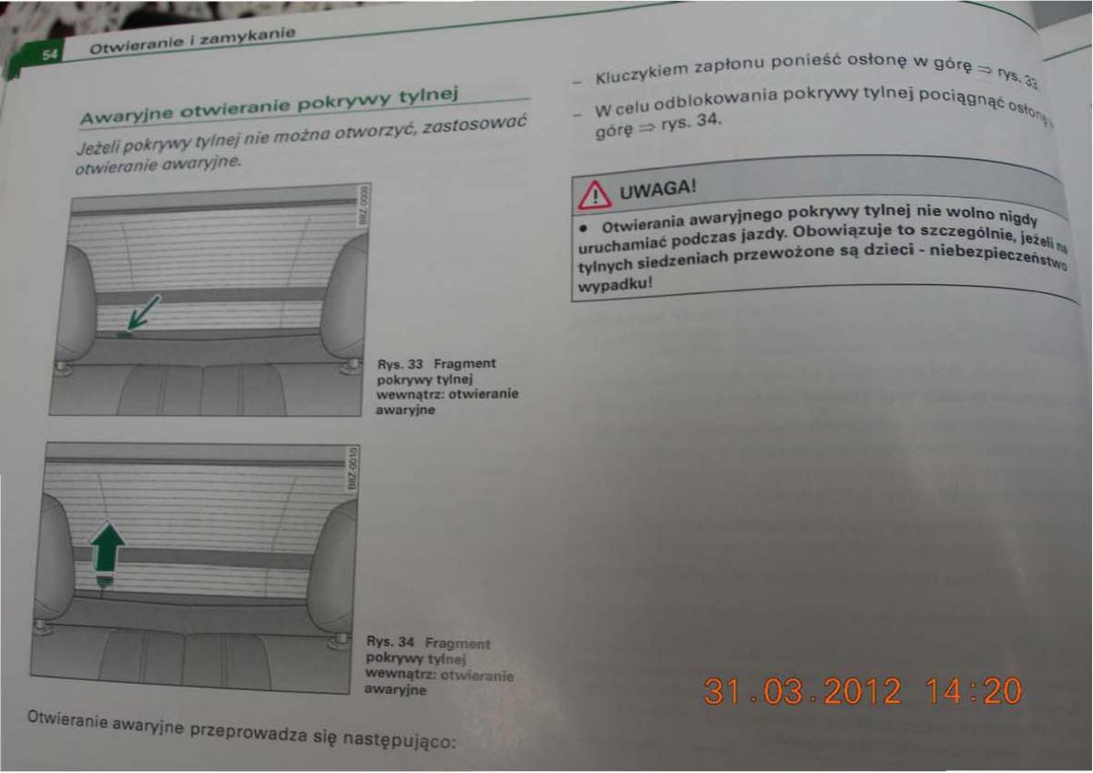 Audi A2 instrukcja obslugi / page 53