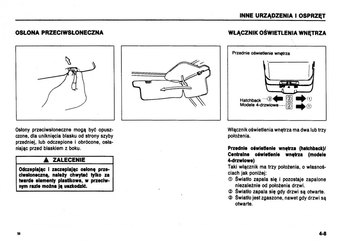 Suzuki Swift III MK3 instrukcja obslugi / page 56