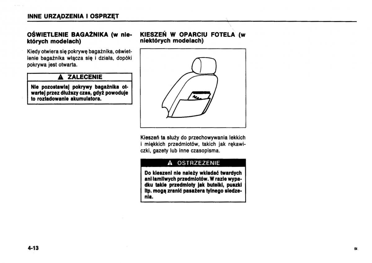 Suzuki Swift III MK3 instrukcja obslugi / page 61