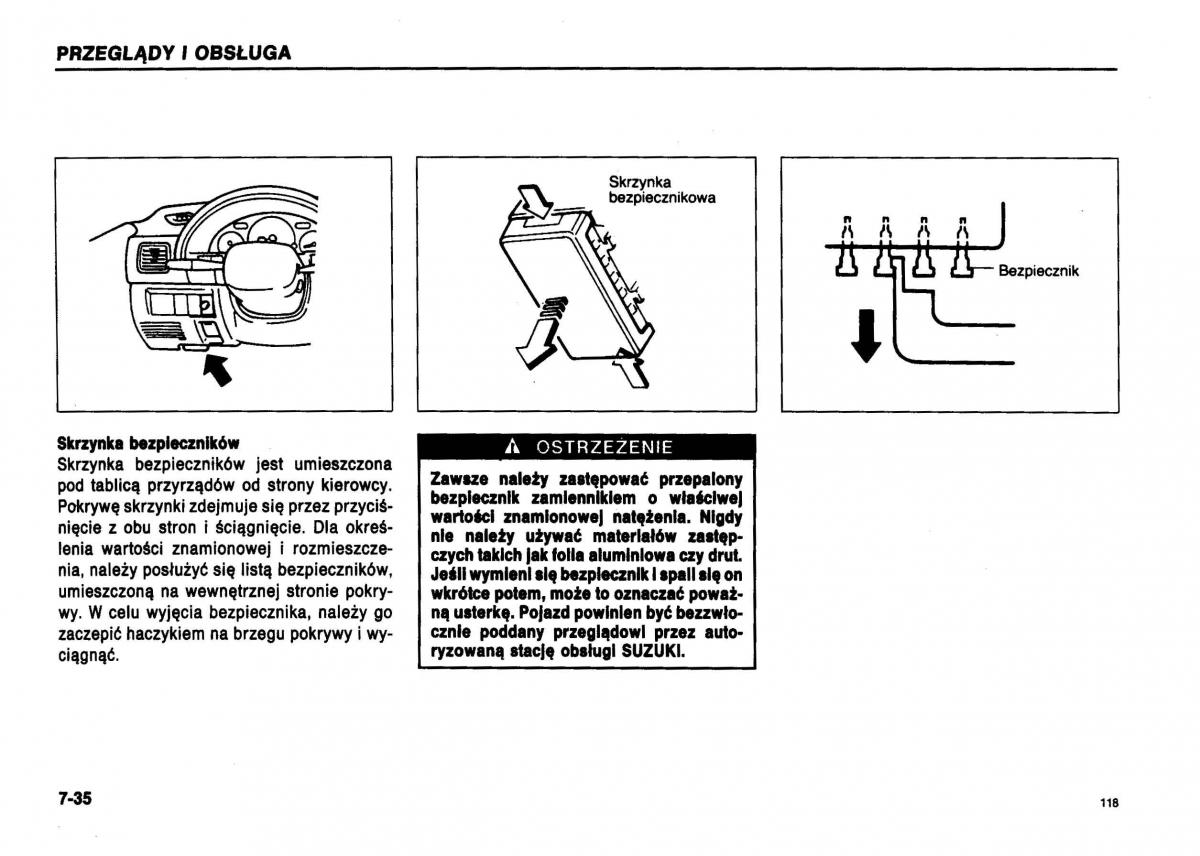 Suzuki Swift III MK3 instrukcja obslugi / page 114