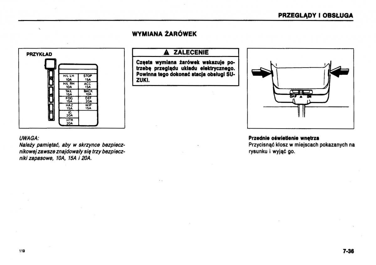 Suzuki Swift III MK3 instrukcja obslugi / page 115