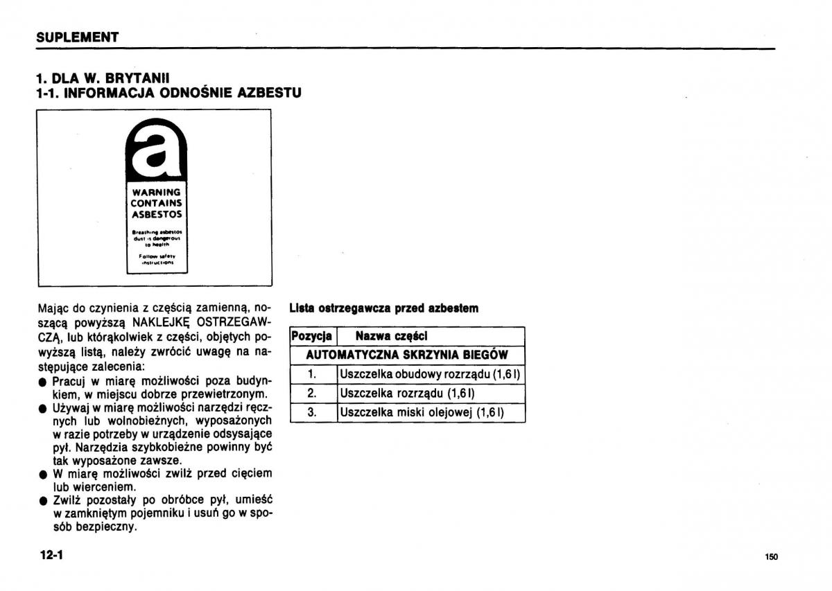 Suzuki Swift III MK3 instrukcja obslugi / page 144