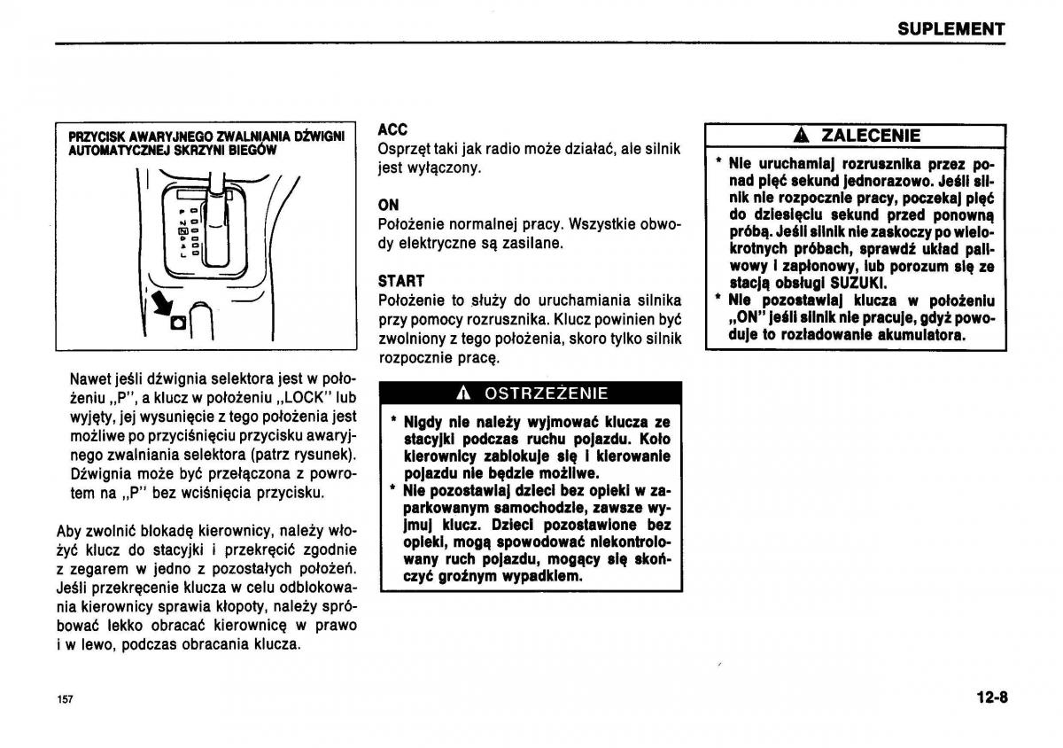 Suzuki Swift III MK3 instrukcja obslugi / page 151