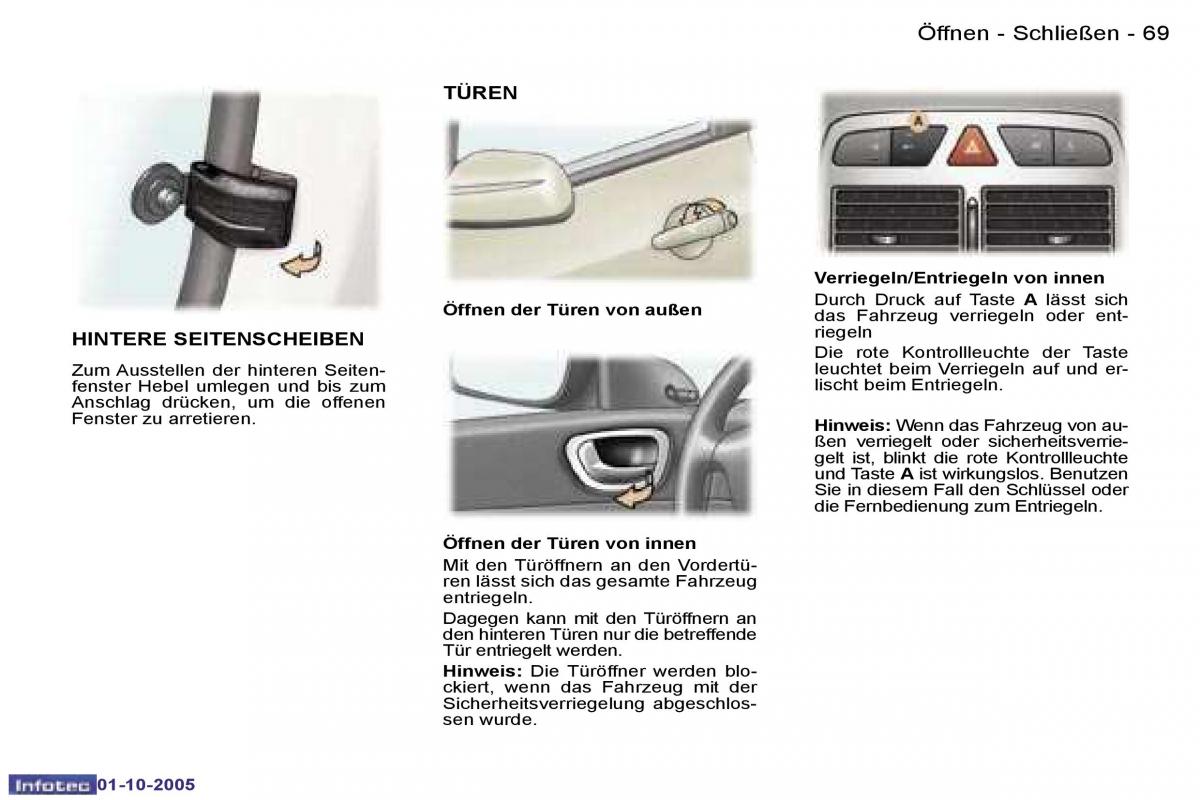 Peugeot 307 Handbuch / page 74