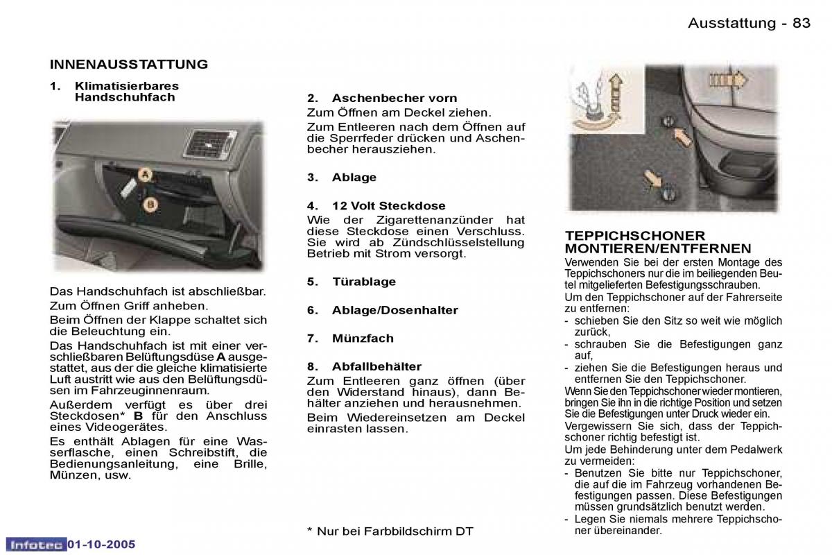 Peugeot 307 Handbuch / page 91