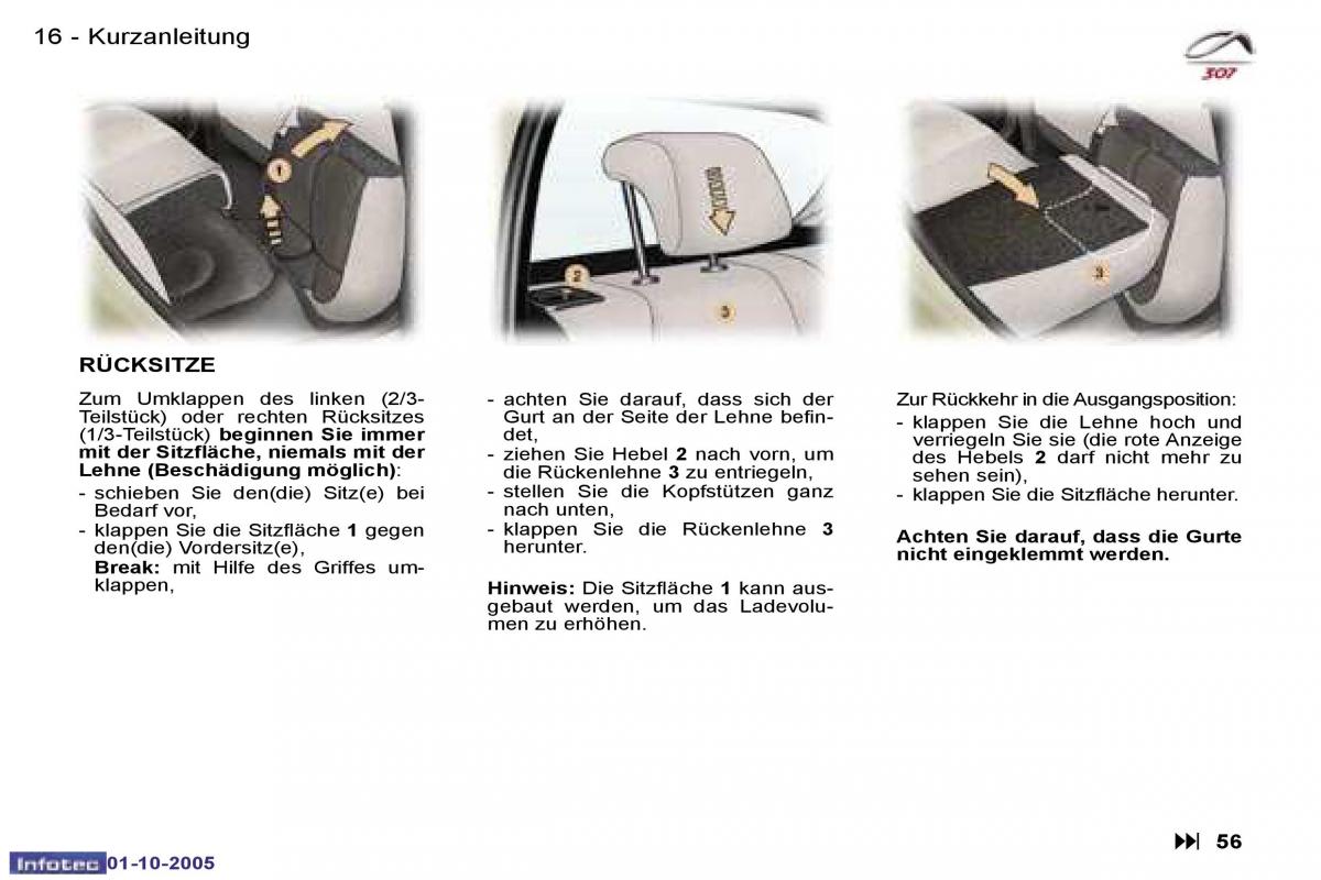 Peugeot 307 Handbuch / page 13