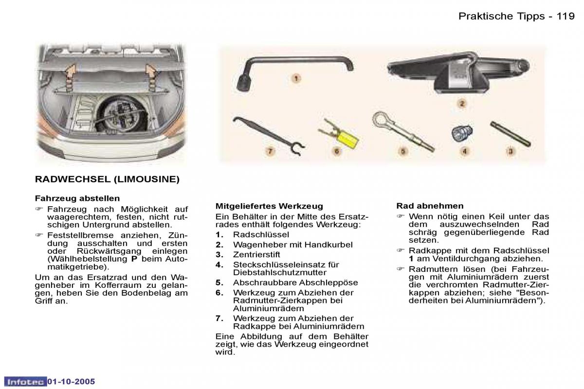 Peugeot 307 Handbuch / page 133