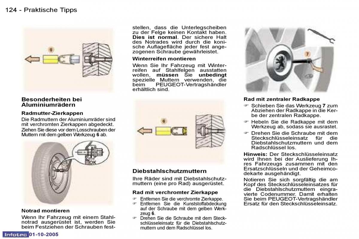 Peugeot 307 Handbuch / page 135