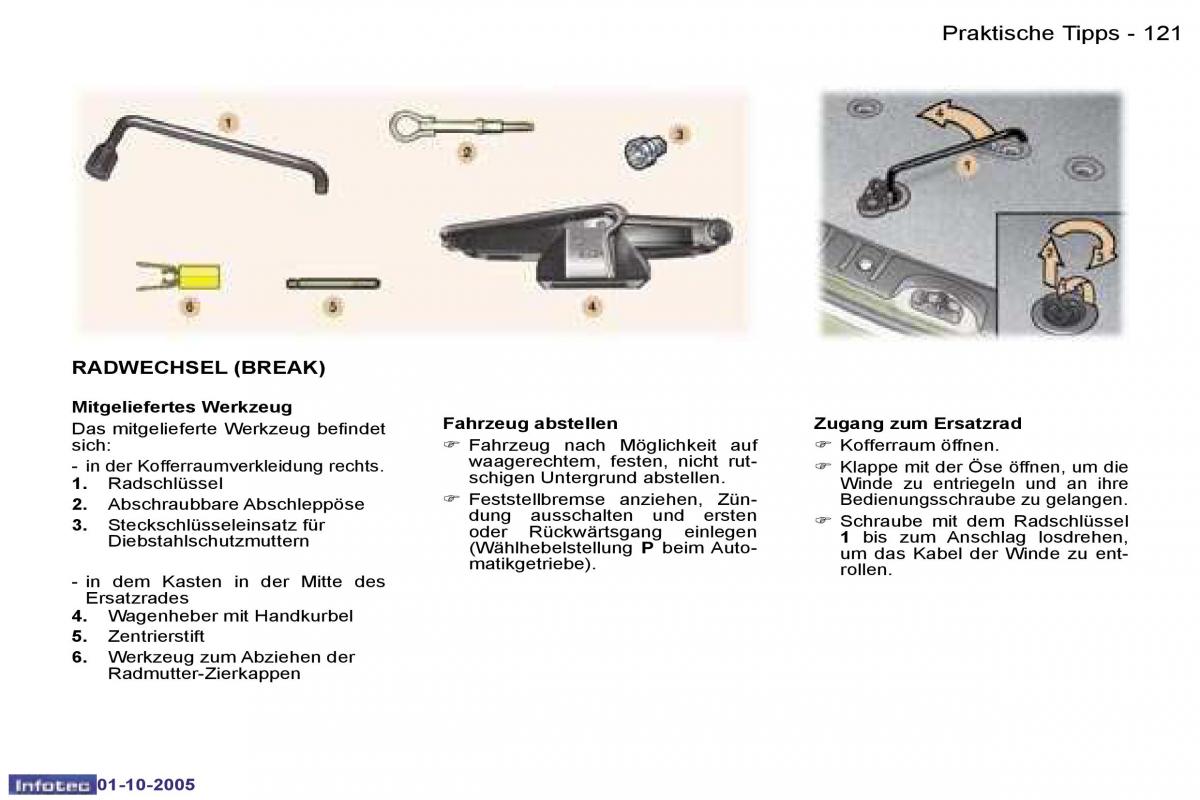 Peugeot 307 Handbuch / page 136