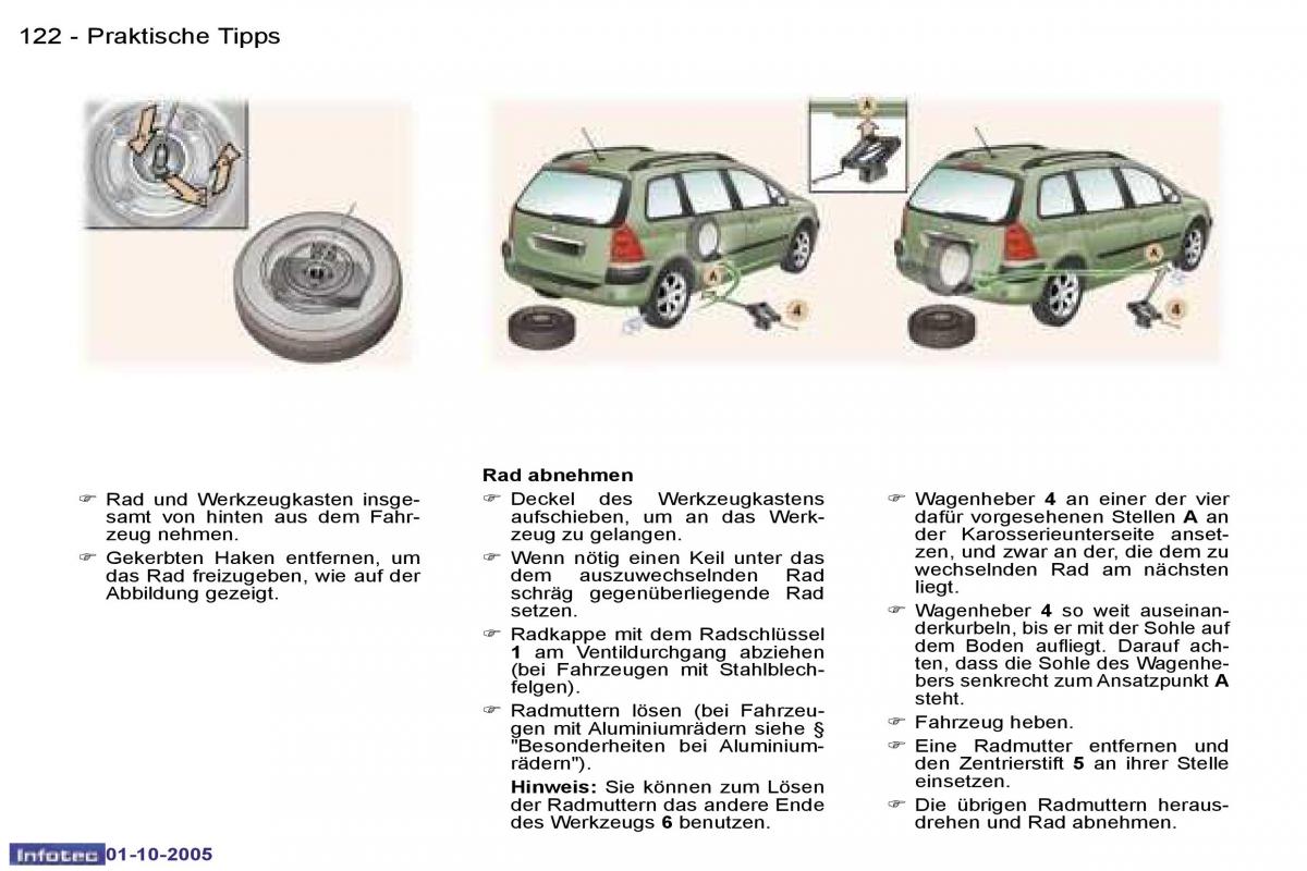 Peugeot 307 Handbuch / page 137