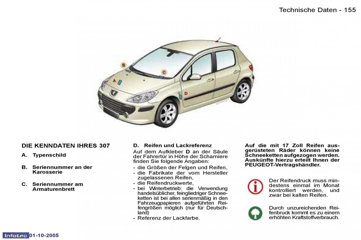 Peugeot 307 Handbuch / page 171