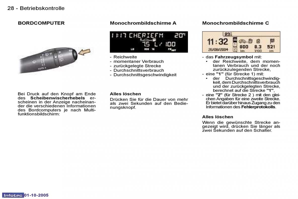 Peugeot 307 Handbuch / page 30