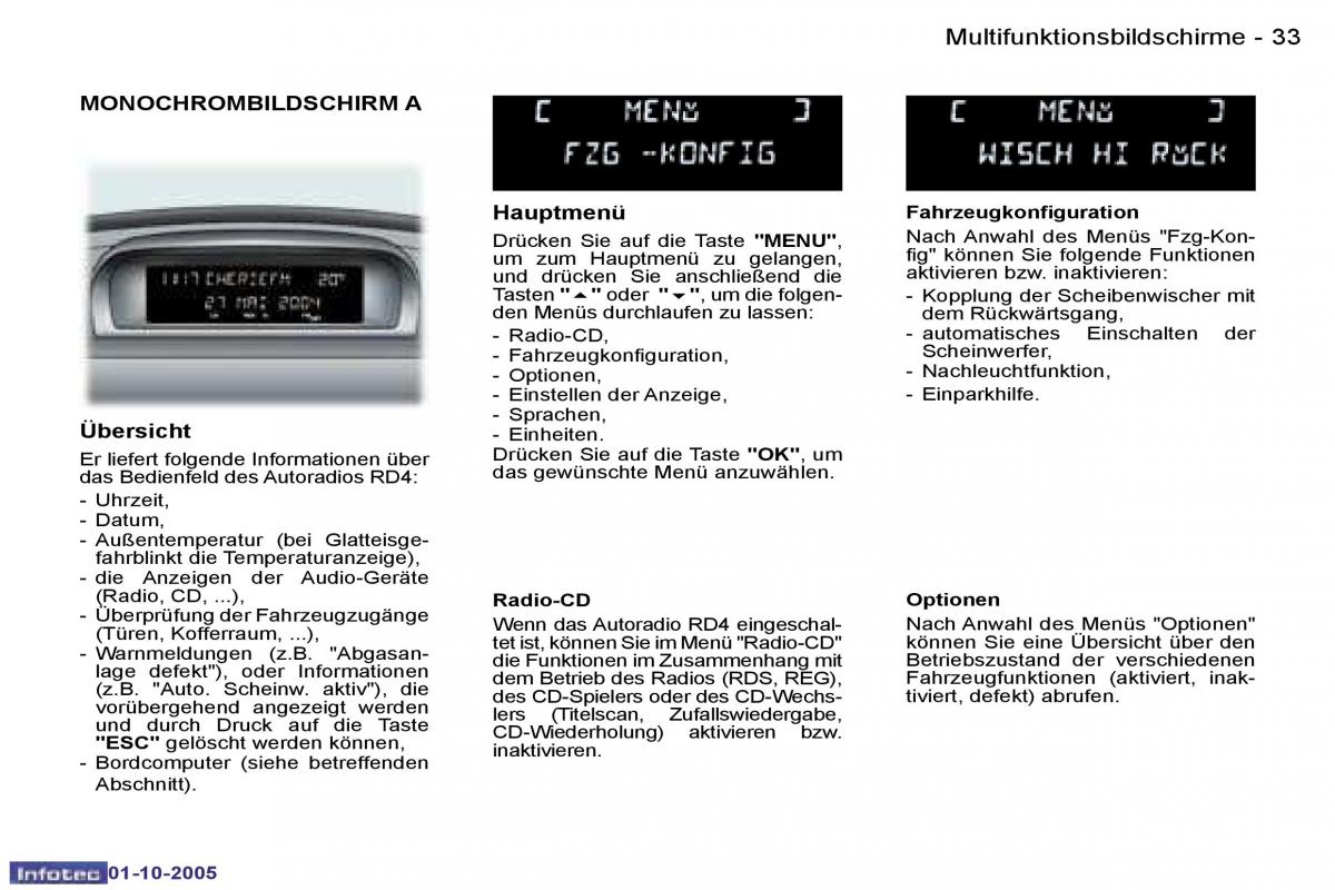 Peugeot 307 Handbuch / page 35