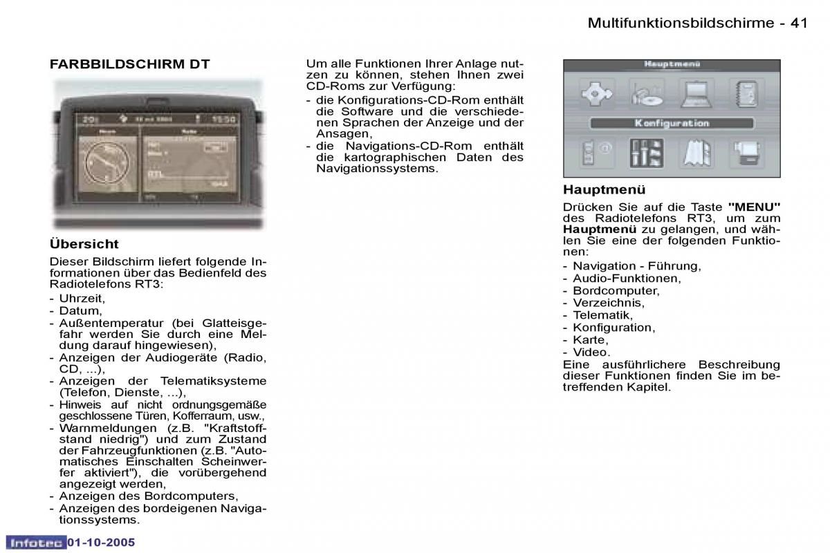 Peugeot 307 Handbuch / page 43