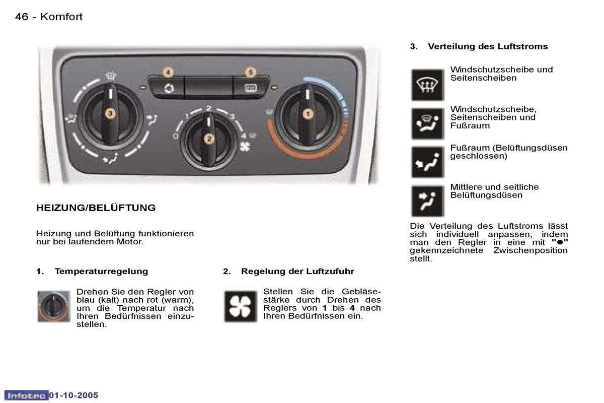 Peugeot 307 Handbuch / page 48