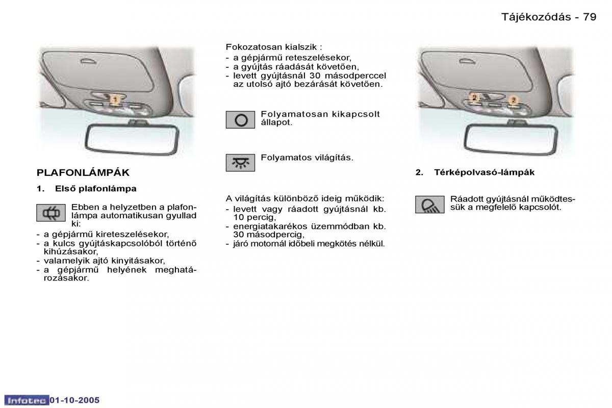 Peugeot 307 Kezelesi utmutato / page 88