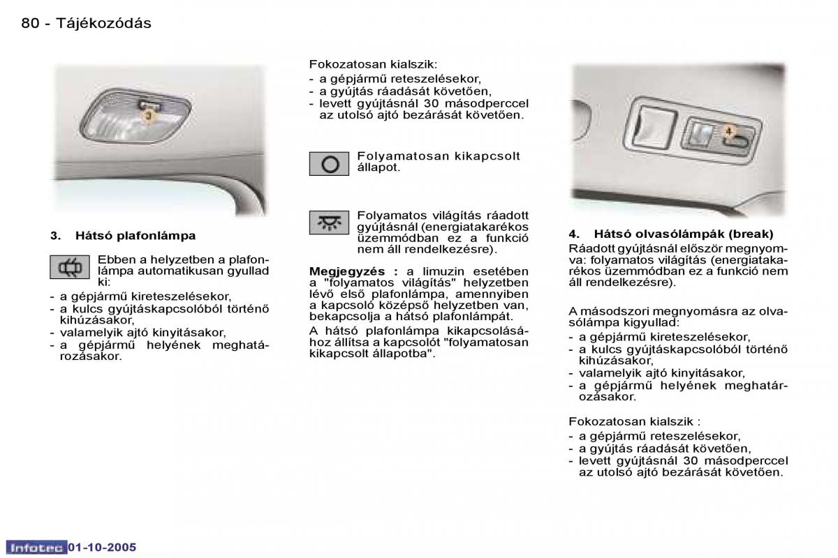 Peugeot 307 Kezelesi utmutato / page 89