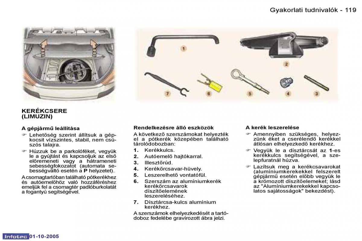 Peugeot 307 Kezelesi utmutato / page 133