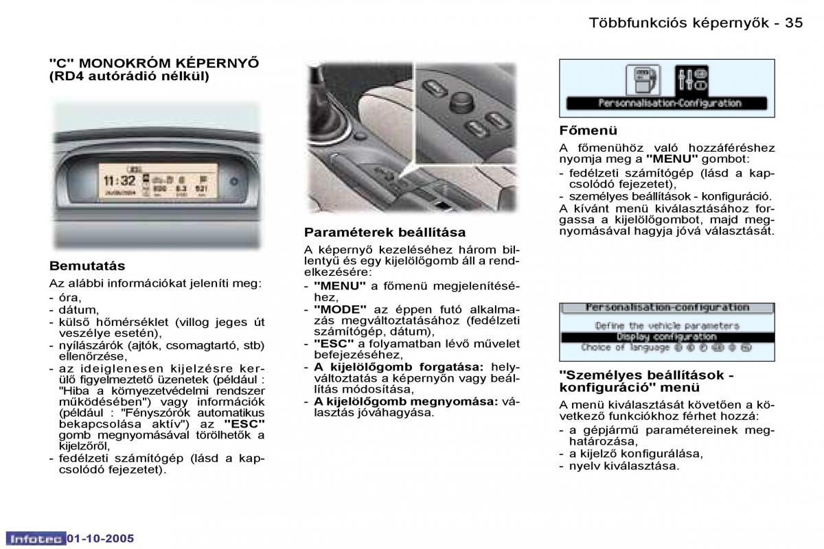 Peugeot 307 Kezelesi utmutato / page 37