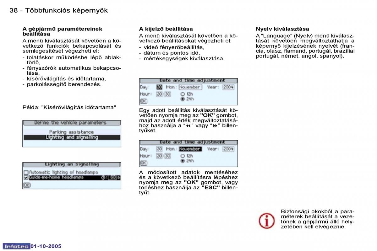 Peugeot 307 Kezelesi utmutato / page 40