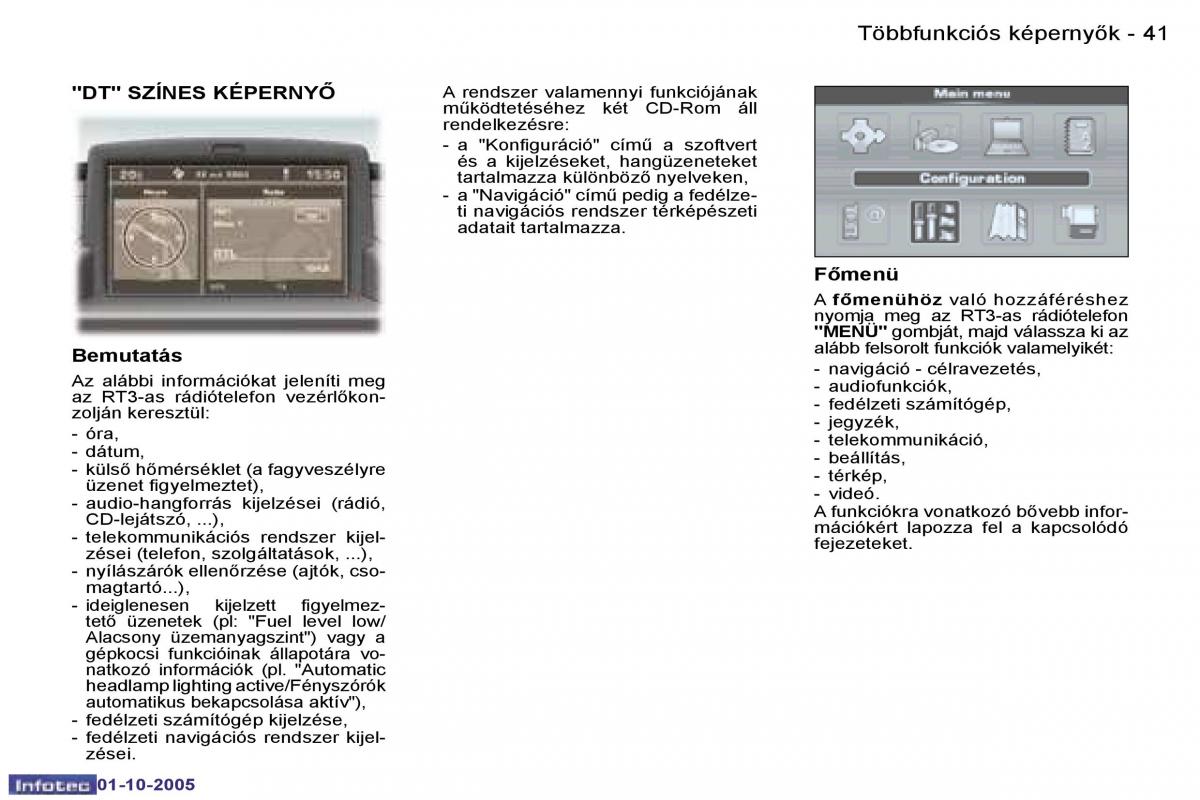 Peugeot 307 Kezelesi utmutato / page 43