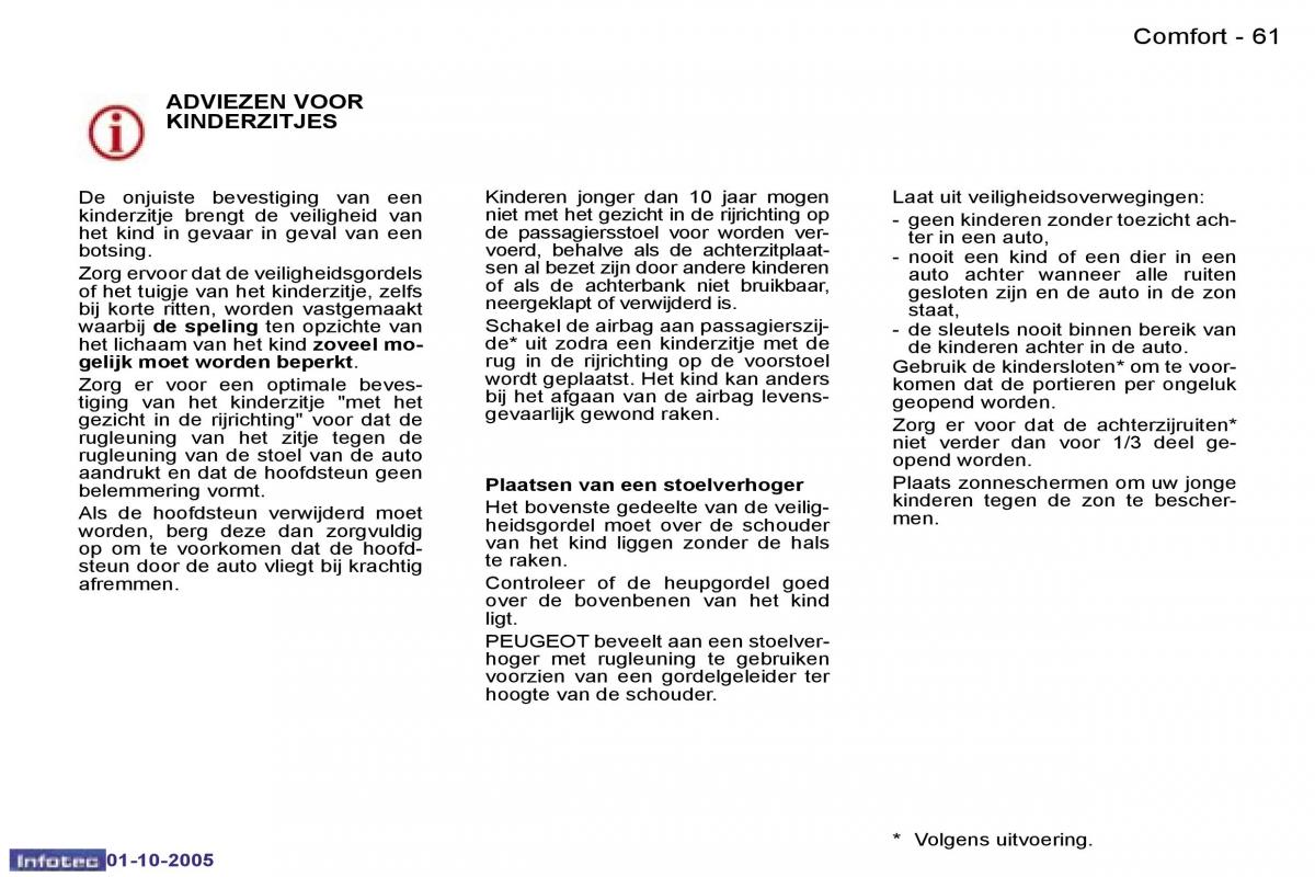 Peugeot 307 handleiding / page 66