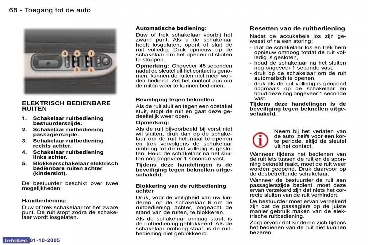 Peugeot 307 handleiding / page 73